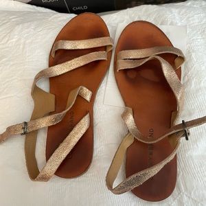 Gold Lucky Brand Sandals